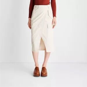 Women's Cargo Wrap Midi Skirt - Future Collective with Reese Blutstein Cream 10